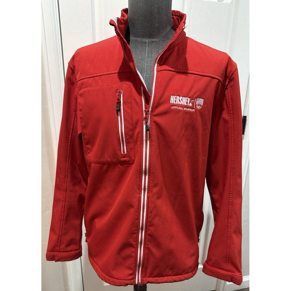 Hershey Olympic Sponsor Red Jacket Team Apparel - Medium